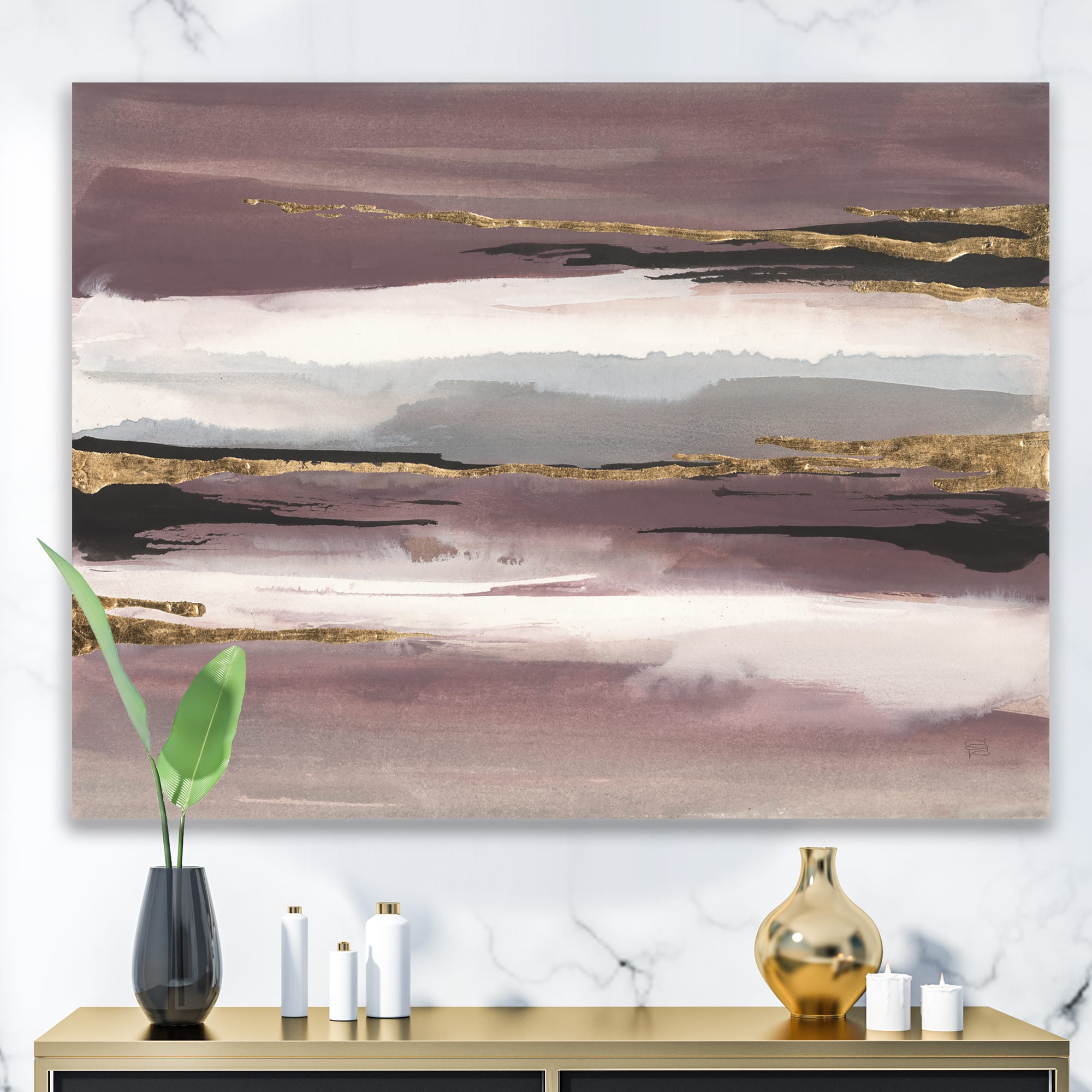 Designart - Purple Glam Storm I